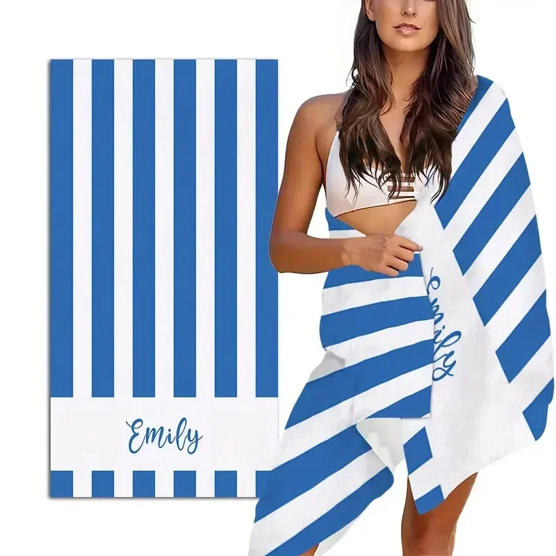 Personalized Striped Beach Towels 4 | Personalized Striped Beach Towels 4