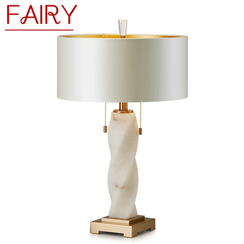 

FAIRY Contemporary Marble Table Lamp Nordic Fashionable Living Room Bedroom Personality Creative LED Decoration Desk Light