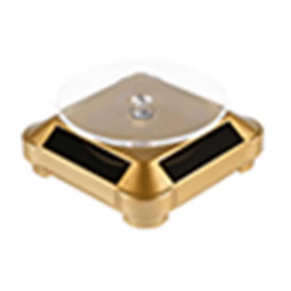 Jewelry Display Stand Rotating Display Stand Rotating Turntable Plate for Home Durable 1Pc Auto Rotating Turntable Stand Necklace Bracelet Watch Display Solar Showcase ABS Solar Display Stand for Ho