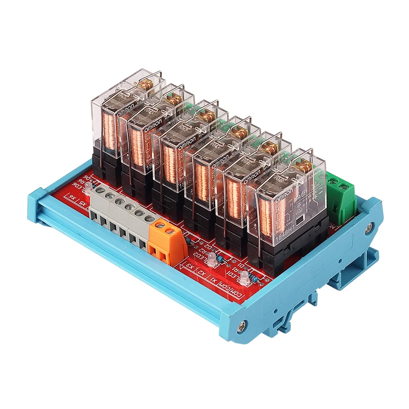 

6-канальный релейный модуль 1NO 1NC 12 В/24 В для PLC