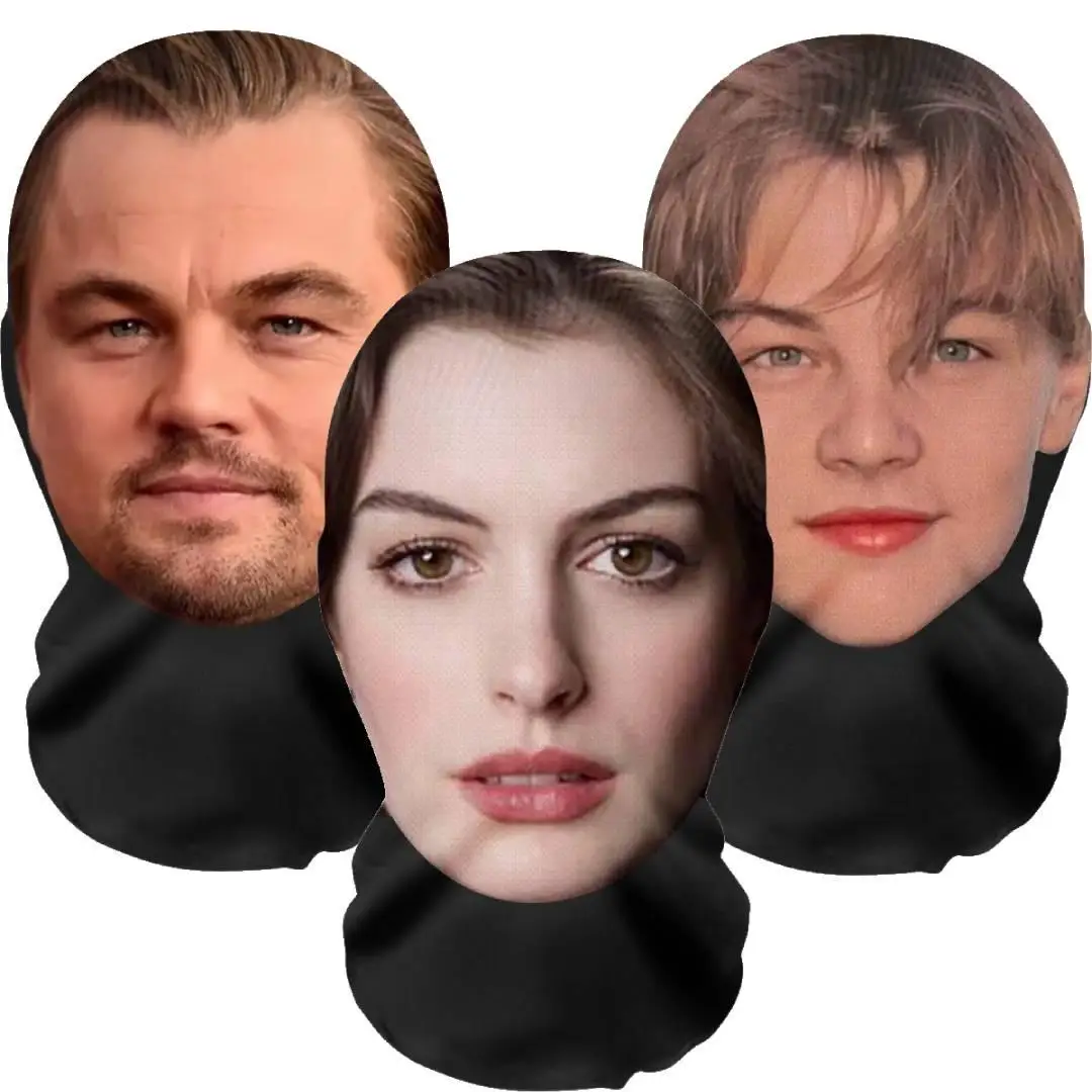 Cosplay 3D Printed Mask Stretch Mesh Full Face Mask Men And Women Role Play Headdress Hip Hop Fashion Balaclava Headdress
