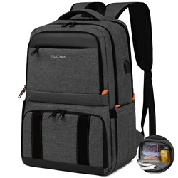 Insulated Multifunctional Waterproof Travel & Picnic Cooler Backpack - Large Capacity (Black-15.6inch)