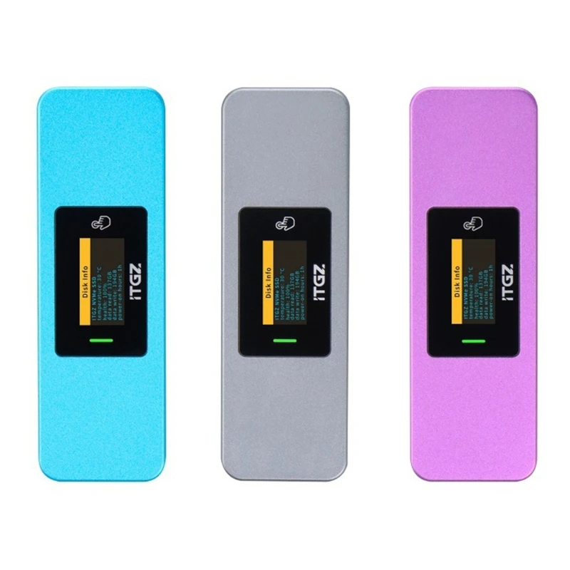 

M.2 SSD Case NVMe 10Gbps M.2 Enclosure Dual-protocol M.2 SSD Adapter LED