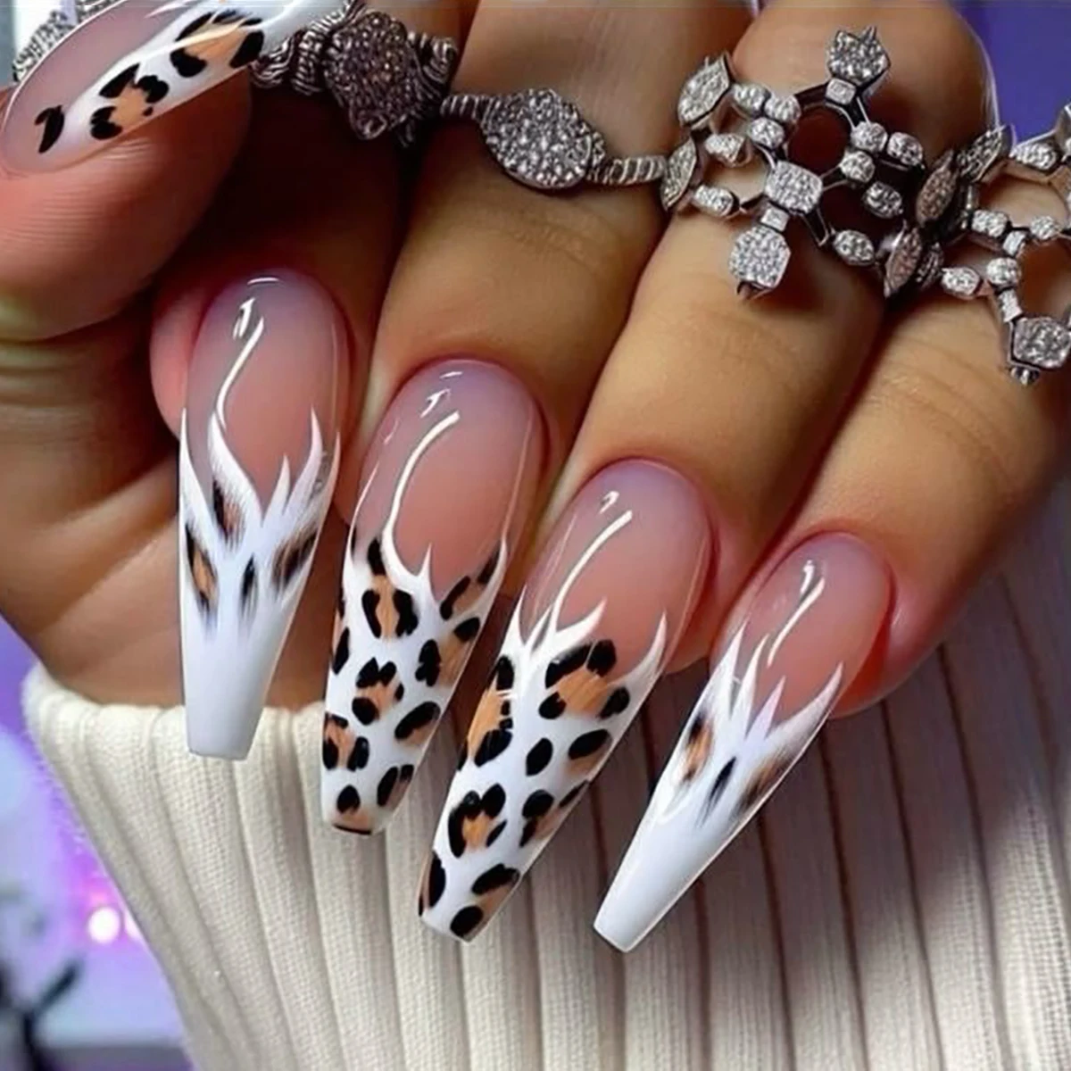 Smarsty Short Square Fake Nails 7