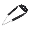 Strengh Exercise Fitness Body Building Black Adjustable Head Gym Neck Training Belt Neck Weight Lifting Grip Wrist Wraps Straps 2