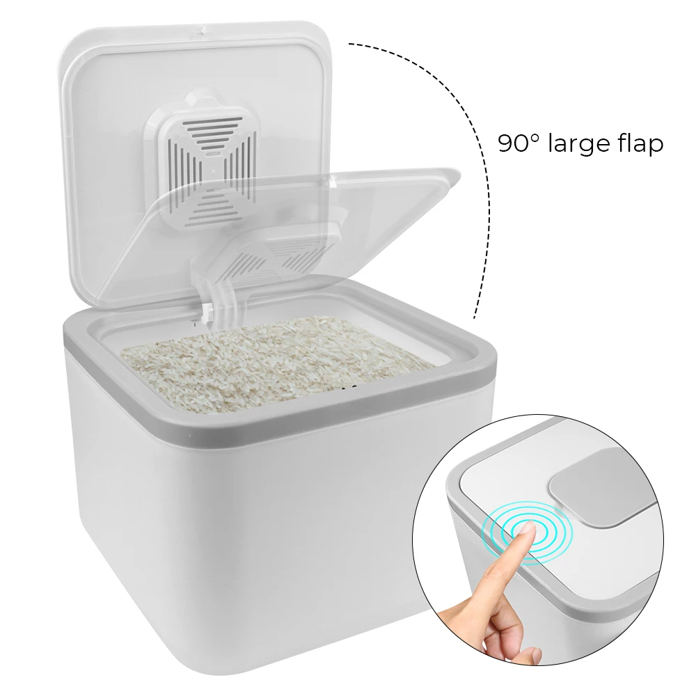 

5KG 10KG Kitchen Container Home Storage Bucket Rice Box Insect-Proof Moisture-Proof Grain Sealed Jar Pet Dog Food Store Box
