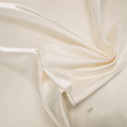 Glossy Metallic Liquid Luxury Satin Fabric in Pink, Green, and Blue for Dress and Suit Design (Ivory)