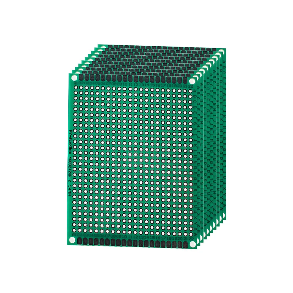 5 피스 PCB 보드 싱글 사이드 프로토타입 보드 6x8CM 그린 DIY 범용 회..