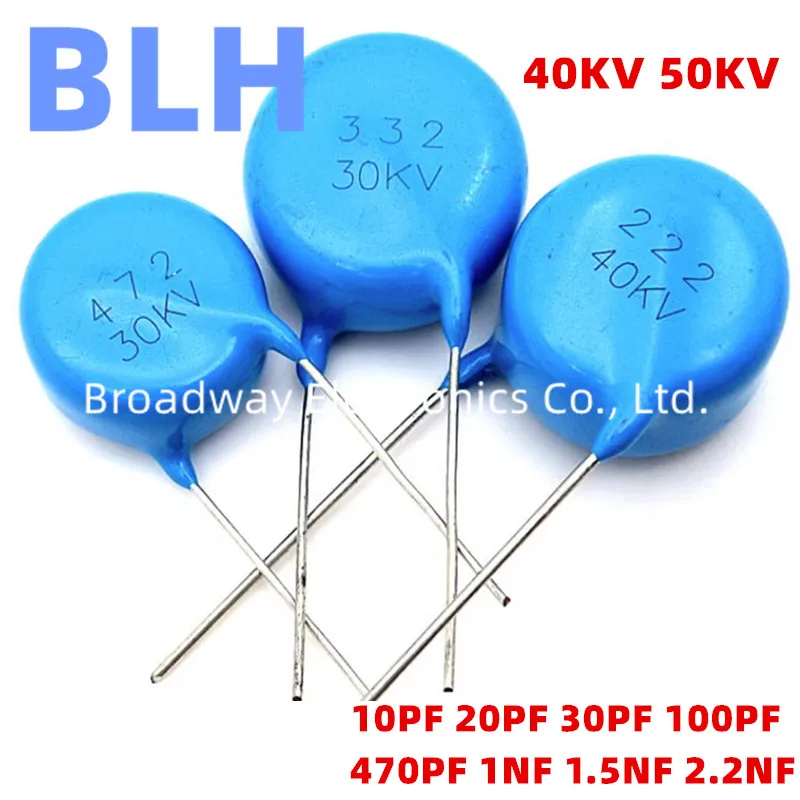 高圧コンデンサー 2000pF 30KV W.V　2個 高圧コンデンサー 2000pF 30KV W.V 2個