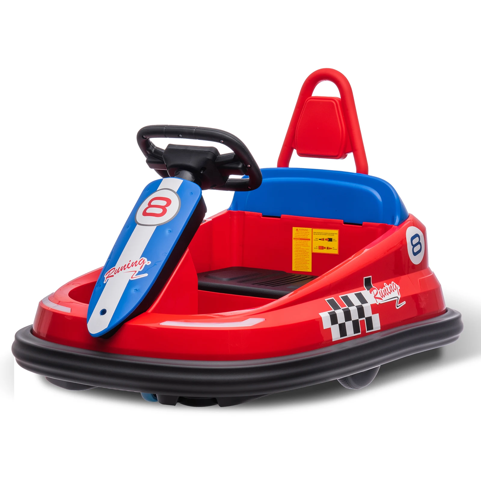 Kids Bumper Car Ride On Toy 360 Spin Lights Music Electric Toddler Car-4 colors