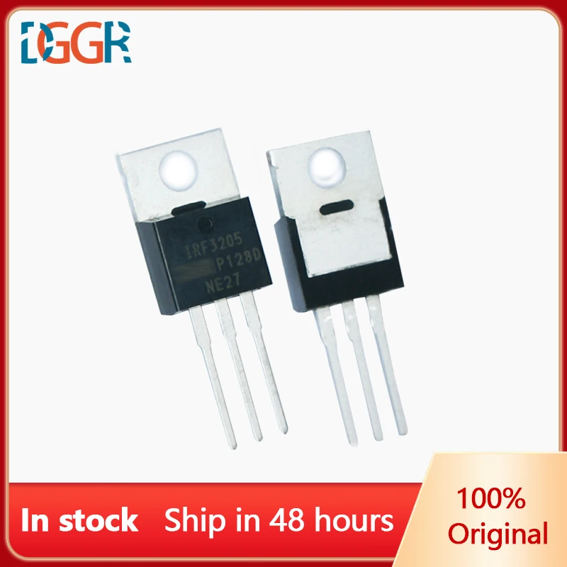 10PCS/Lot IRF3205 Original New Big Crystal Chip IRF3205PBF Imported Mosfet Transistors Inverter
