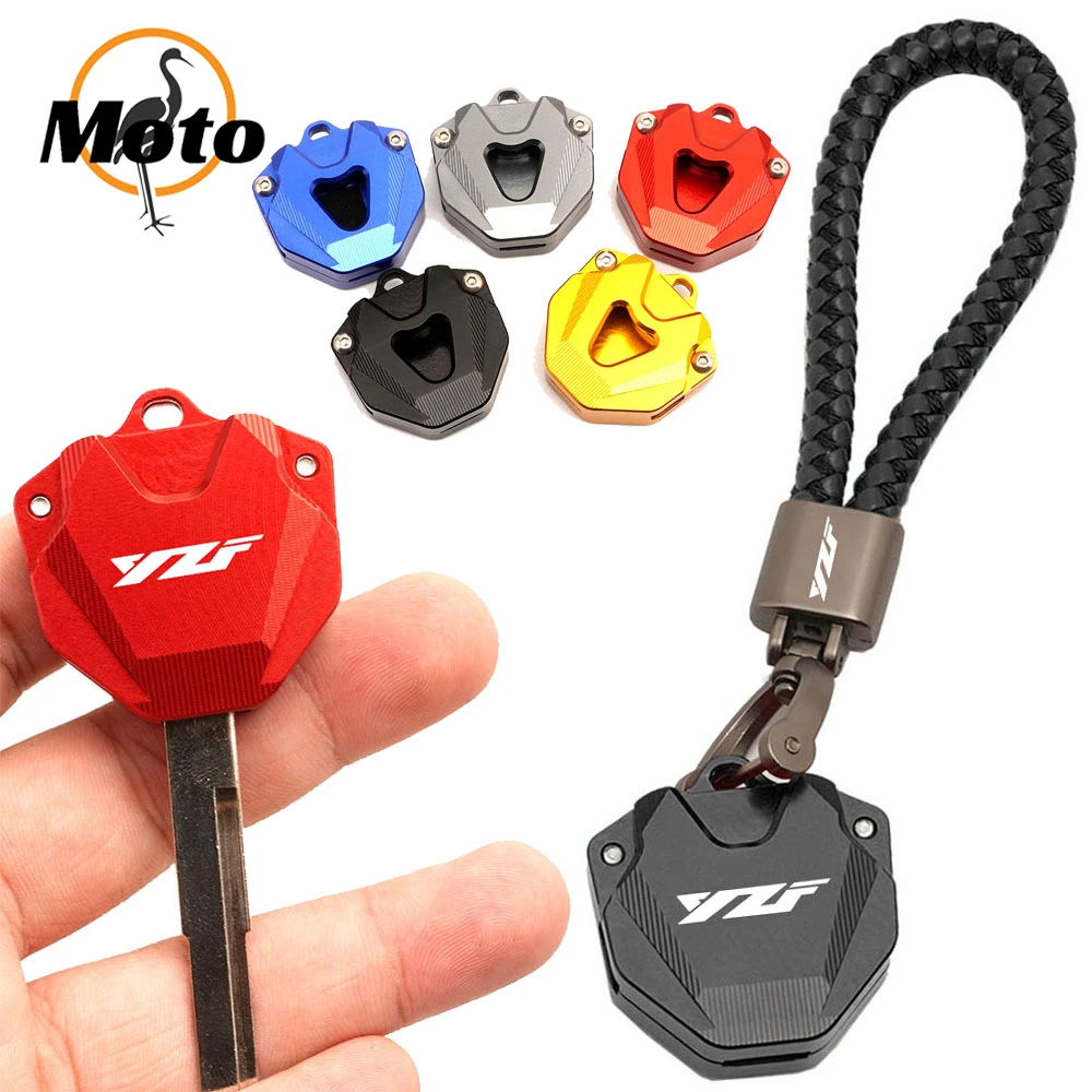 

For Yamaha YZF R1 R1M R3 R25 R6 R125 600R 750R YZFR25 YZFR6 YZFR3 Motorcycle Accessories Key Cover Case Cap Shell Keyring Chain