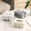 Luxury Chocolate Tissue Box Cover Ceramics Tissue Box High-grade Home Creative Napkins Tissue Holder Livingroom Table Decoration 2