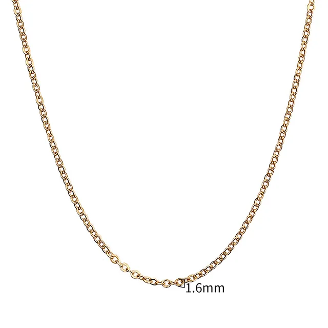 Figaro – collier chaîne à maillons en acier inoxydable, couleur or, ras du cou superposé pour femmes et filles, 14 "18" 20 "24"