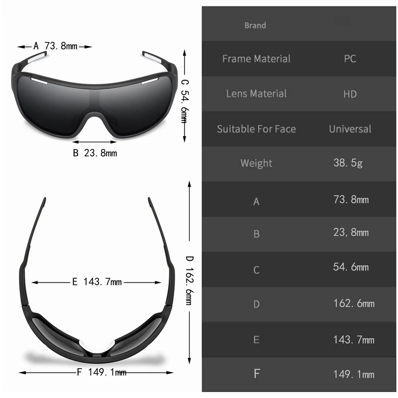 POAT Cycling Sunglasses UV400 Windproof