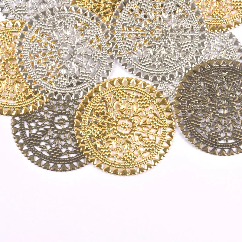 Metal Filigree Embellishments Metal Jewelry Findings Filigree Scrapbooking 10pcs Aliexpress