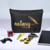 Notary Bag Large Notary Public Supply Bag with Zipper Notary Tools Accessories Pouch for Record Book Handbook Seal Stamp Documen 1