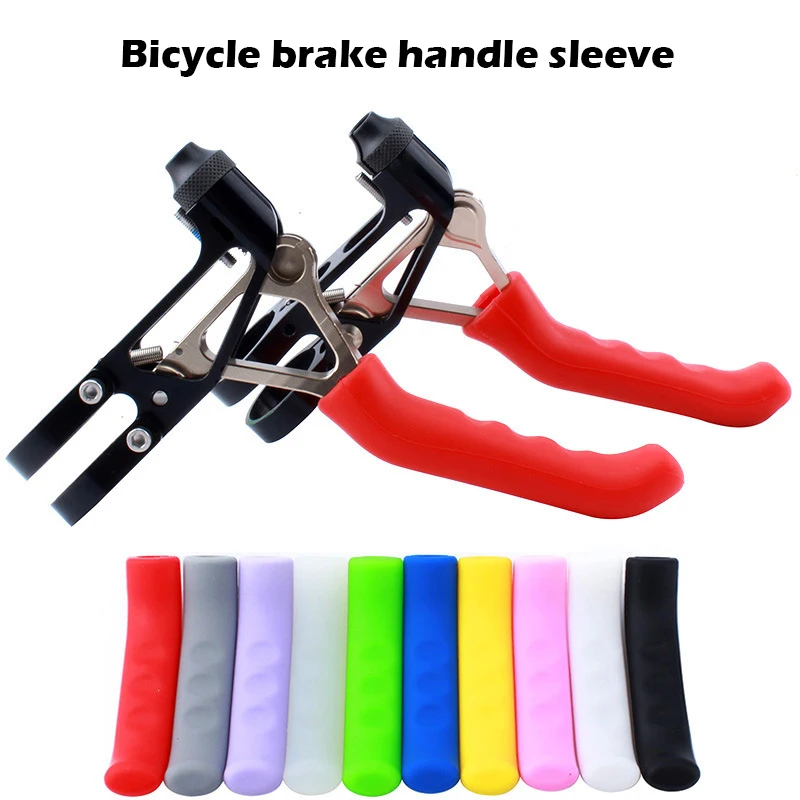 Silicone Bicycle Brake Handle Cover Sleeve Anti Slip Cycling Gear