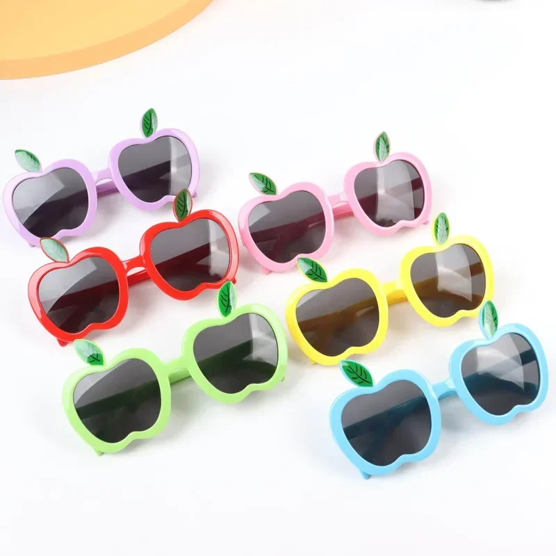 Cute Apple-Shape Children's Sunglasses Trendy Beach Sun Glasses UV400 Girls Boys Eyeglasses Outdoor Shades Decoration Eyewear