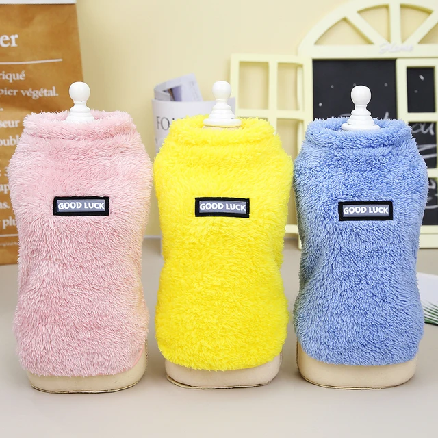 Soft Flannel Small Dog Clothes Winter Warm Puppy Cat Sweater Coat Chihuahua Pet Clothing Jumpsuit for Small Medium Dogs Yorkie 2
