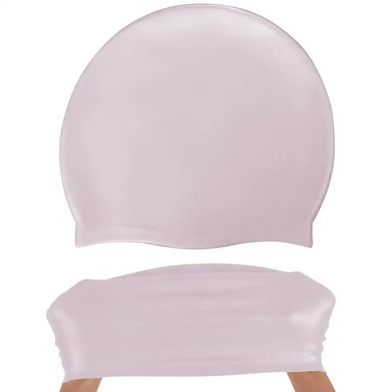 

Силиконовые Шапки для плавания, детские шапки для плавания, Нескользящие Шапки для плавания с длинными волосами, однотонные, унисекс, детская шапка для плавания для подростков