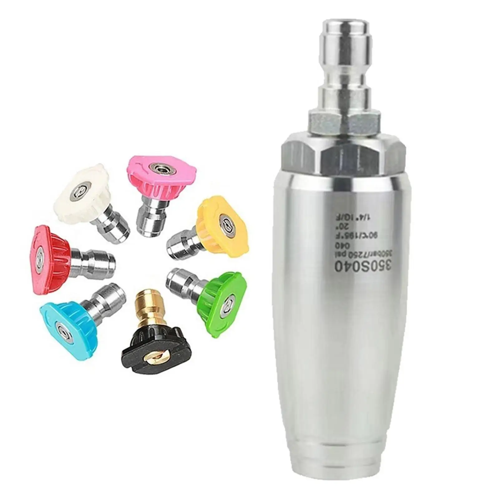 

Вращающаяся насадка из нержавеющей стали, прочные насадки для мойки под давлением для газона, мебели