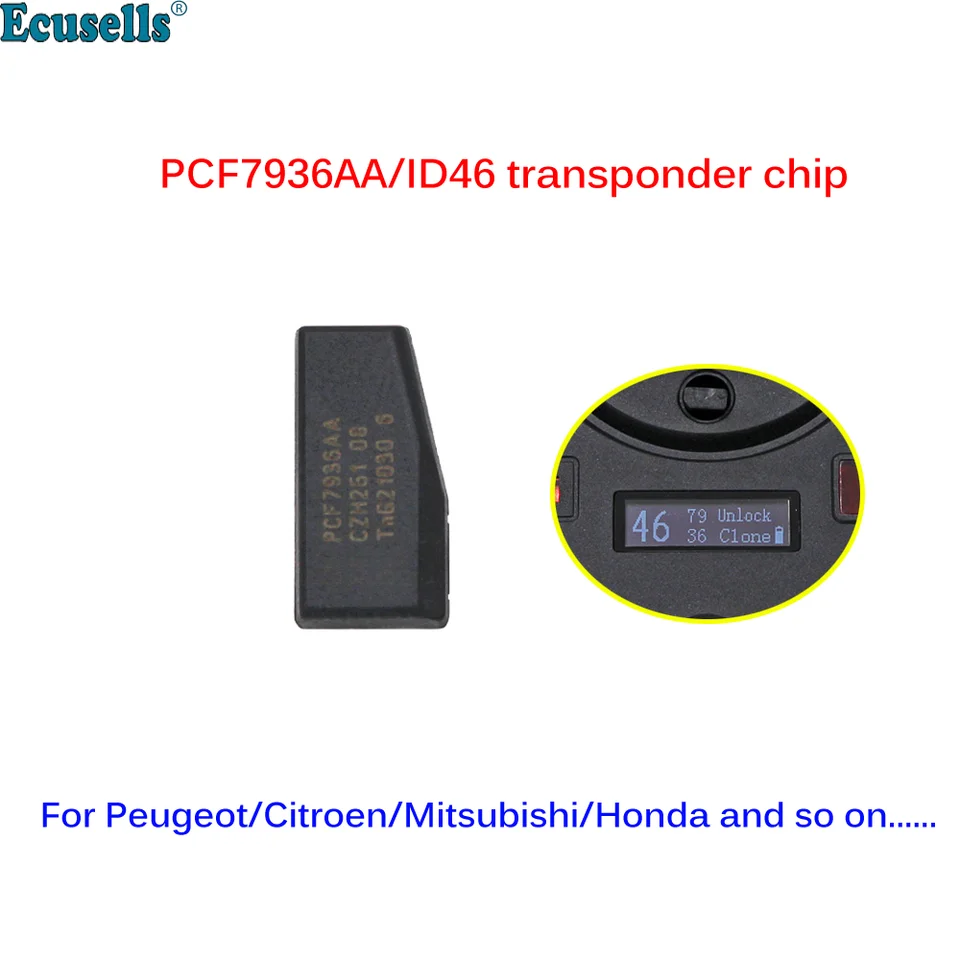 PCF7936AA Transponder Chip PCF7936AS Updated Version Original 46 ID46 Key  Chip for Nissan/Peugeot/KIA/Hyundai/Renault/Suzuki - AliExpress