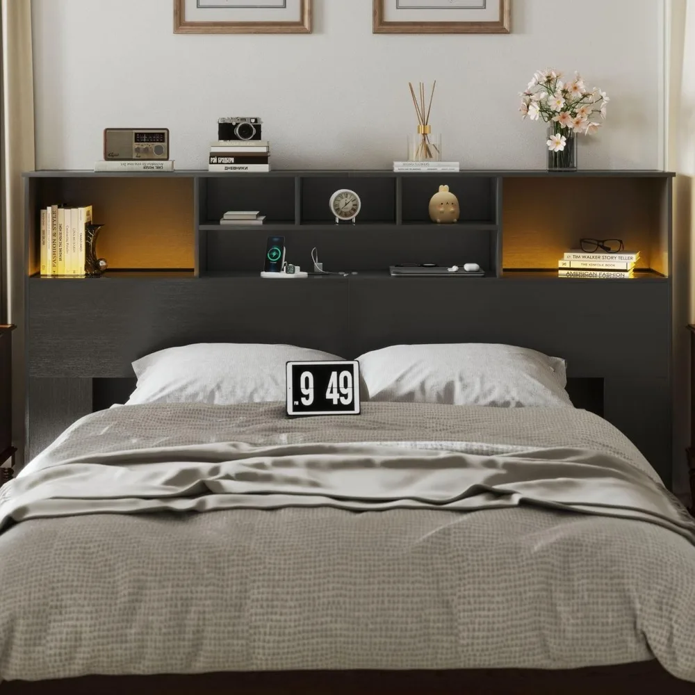 King Storage LED Headboard 1
