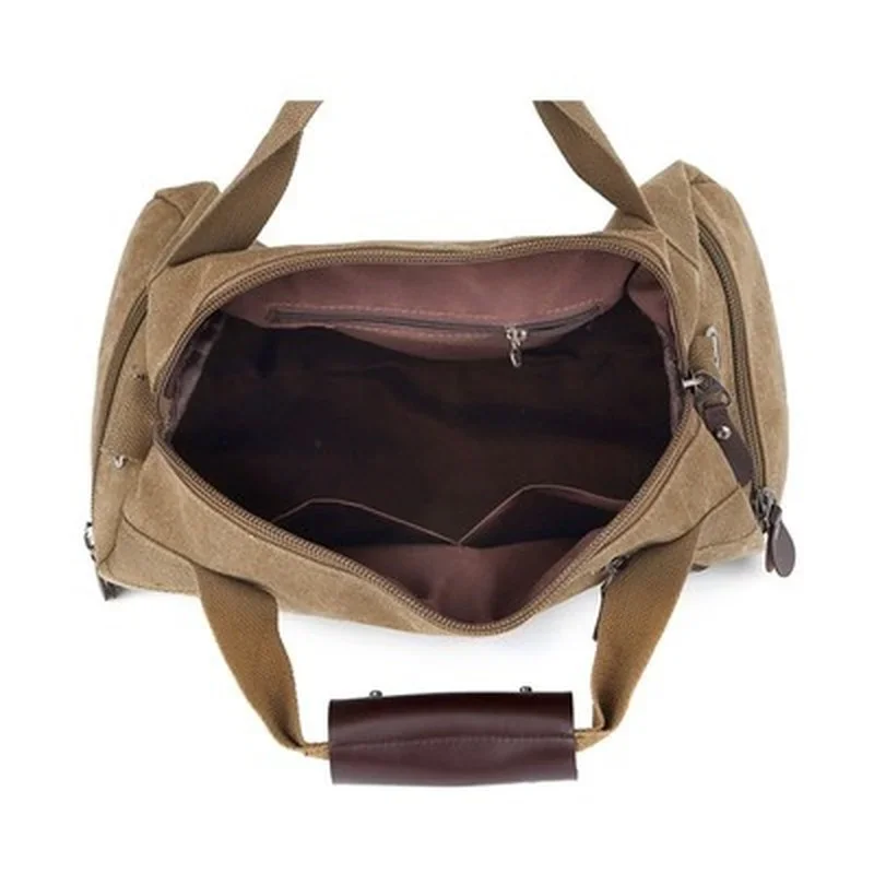 Male Canvas Sport Bag Durable Multifunction Handbag Men Training Gym Bags Women Fitness Shoulder Bag Outdoor Sporting Backpack 5