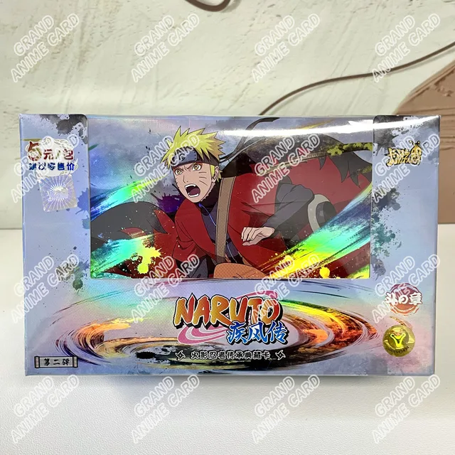 KAYOU Genuine Naruto Cards New T2W8 T4W7 Anime Collection Card Box