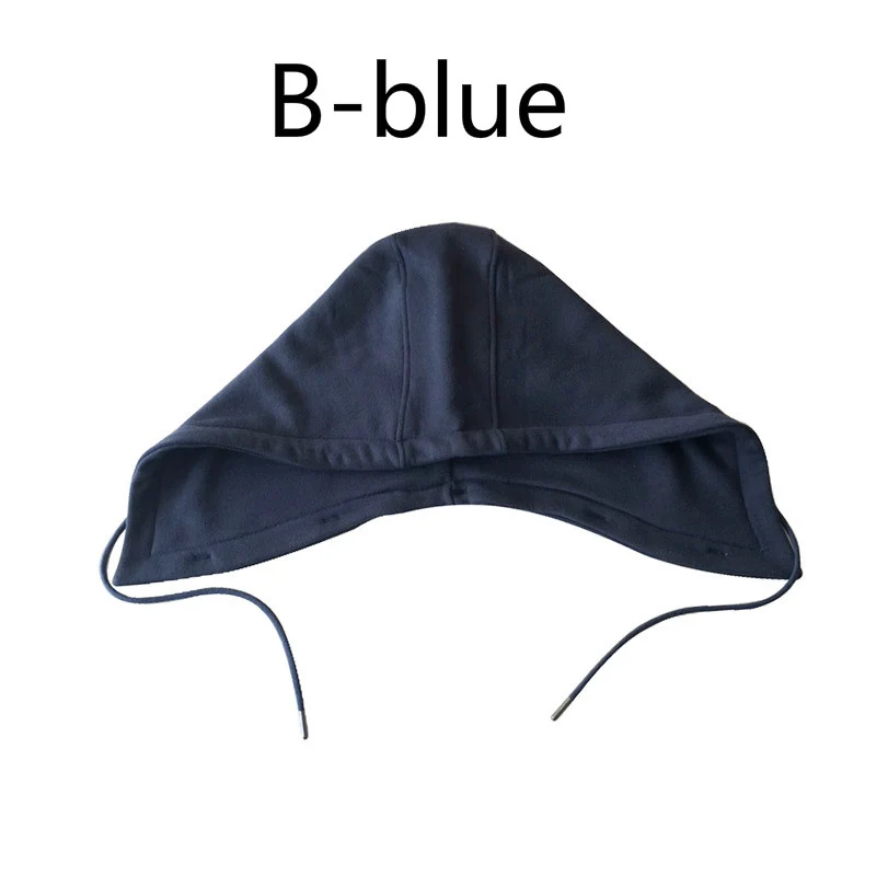 Diy Winter Detachable Button Cotton Coat Hat Down Hooded Sweater Sweatshirt Hat Collar Unisex Big Fake Collar