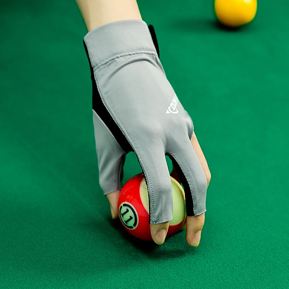 1PCS Breathable Snooker Cue Glove 3 Finger Billiard Gloves Snooker Shooters Left Hand High Quality Billiard Fitness Accessories