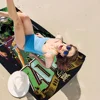 Anime Cool Boy O-One Piece Roronoa Zoro Anime Beach Swimming Towel Soft Absorbent Washcloth Children's Gifts Travel Camping Gym 3