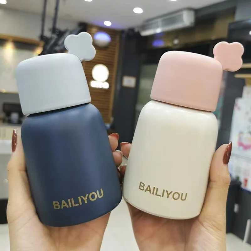 

Ins Mini Thermos Stainless Steel Water Bottle Simple Coffee Cup Car Thermos Outdoor Portable Travel Thermal Mug Sports Bottle