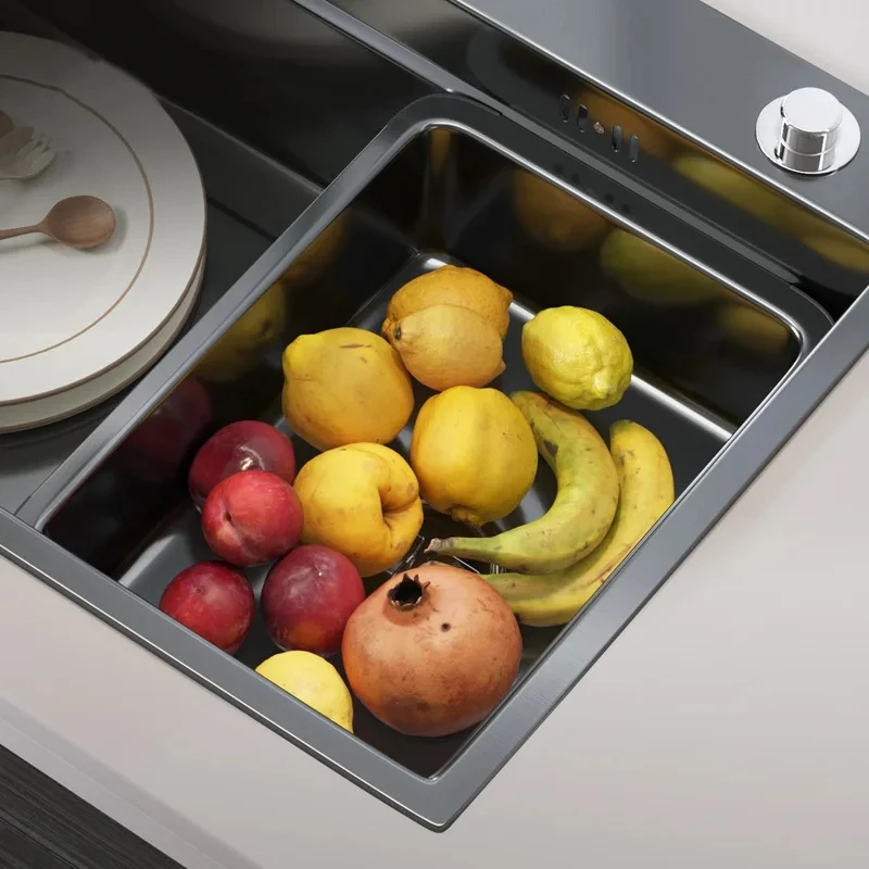 Stainless Steel Basin Portable Outdoor Camping Picnic Wash Hands And Dishwashing Sink Ultra-light Washing Tank portable sink