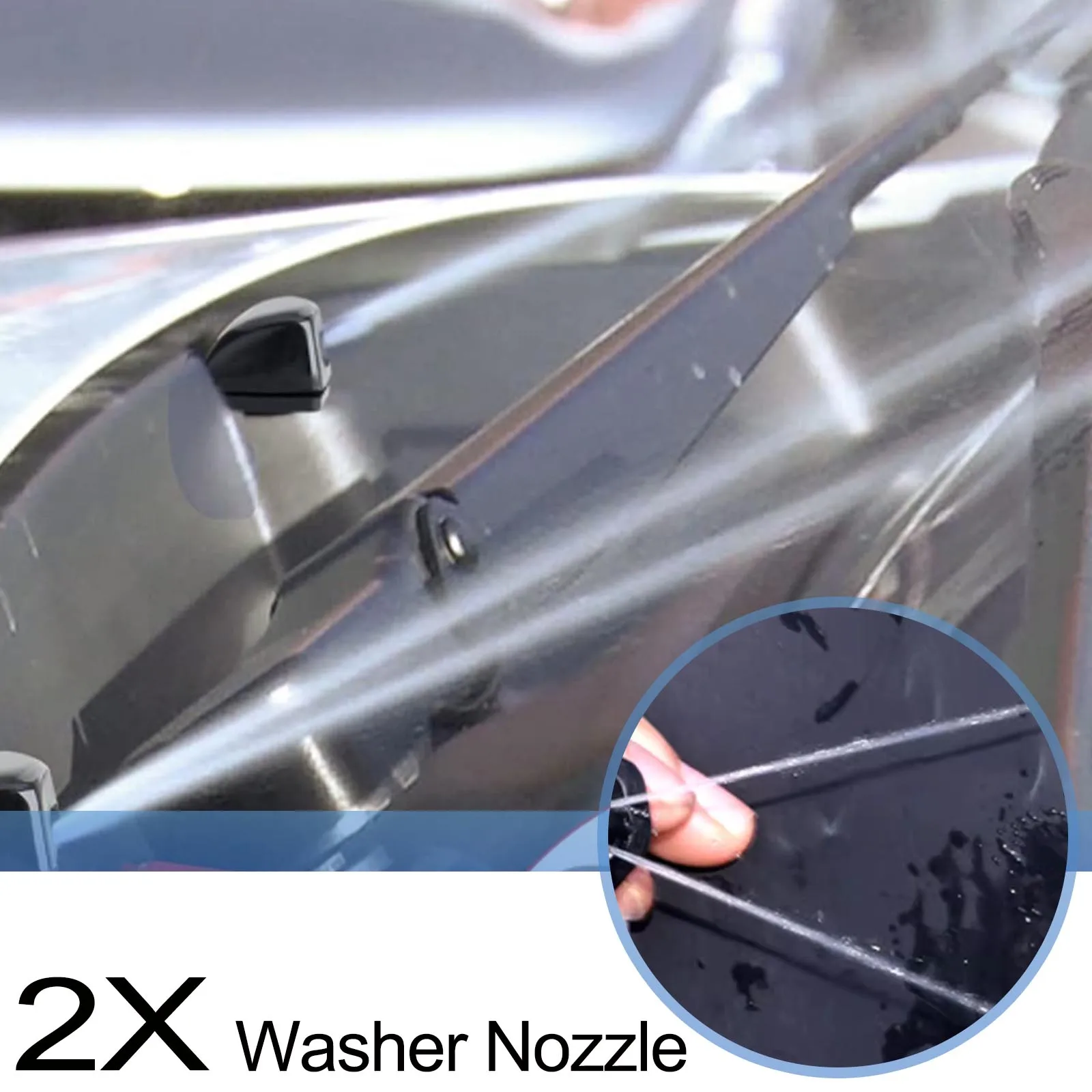 Ugelli Lavavetri Per Renault Clio 4, Captur, Kangoo - Set Di 2 Pezzi