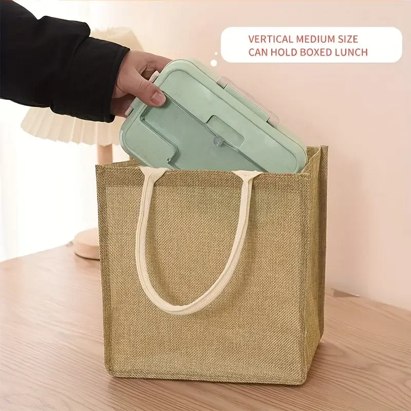 Linen Tote Bag Reusable Grocery Shopping Bag Eco-friendly Supermarket Storage Bag and Organizer tote bags storage bags shopping bag grocery bags linen bags