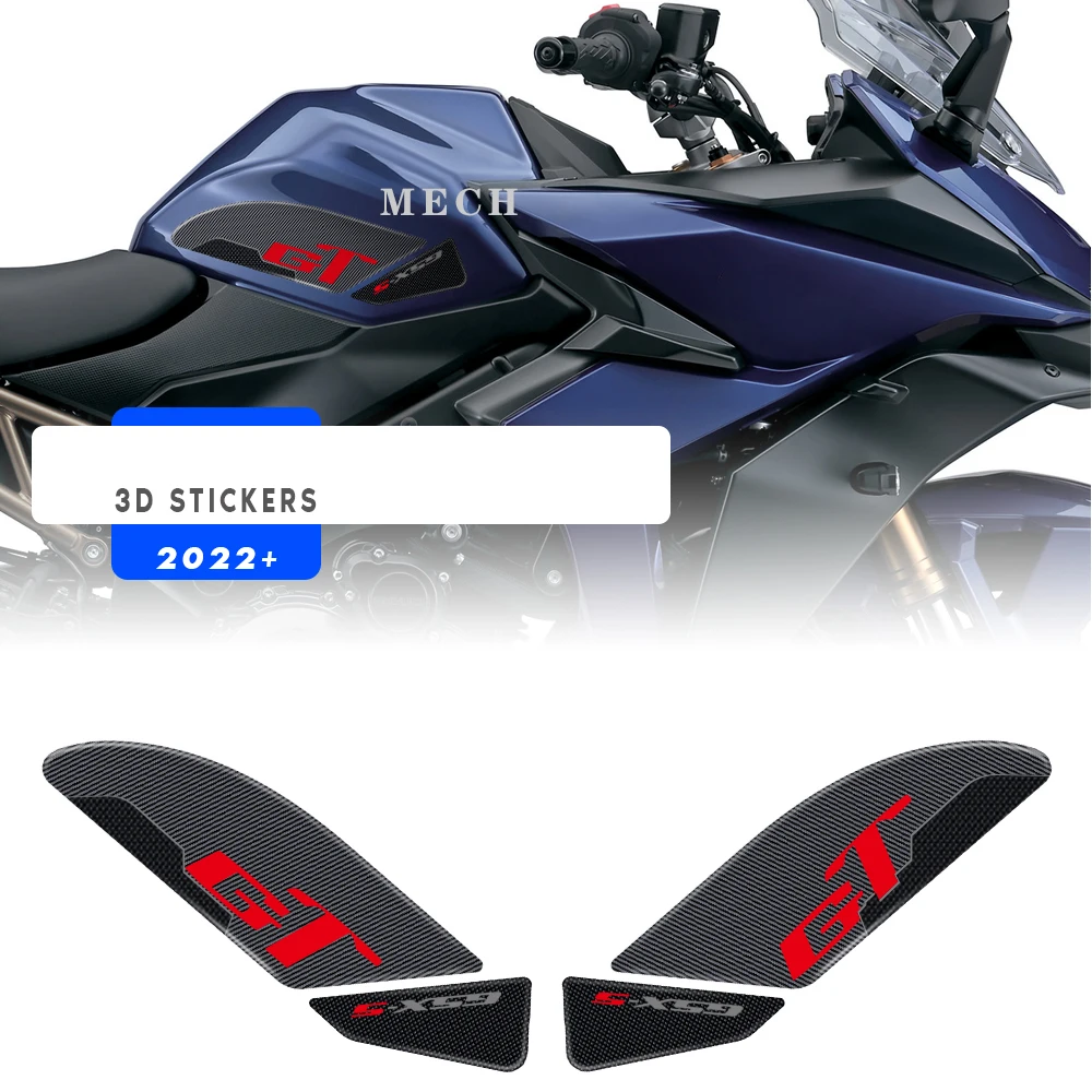 FOR Suzuki GSX-S 1000GT GSXS 1000GT 1000 GT 2021 2022 Sticker 3D Tank pad Stickers Oil Gas Protector Cover Decoration welly 1 12 2021 triumph trident 660 high simulation alloy model adult collection decoration gifts toys for boys