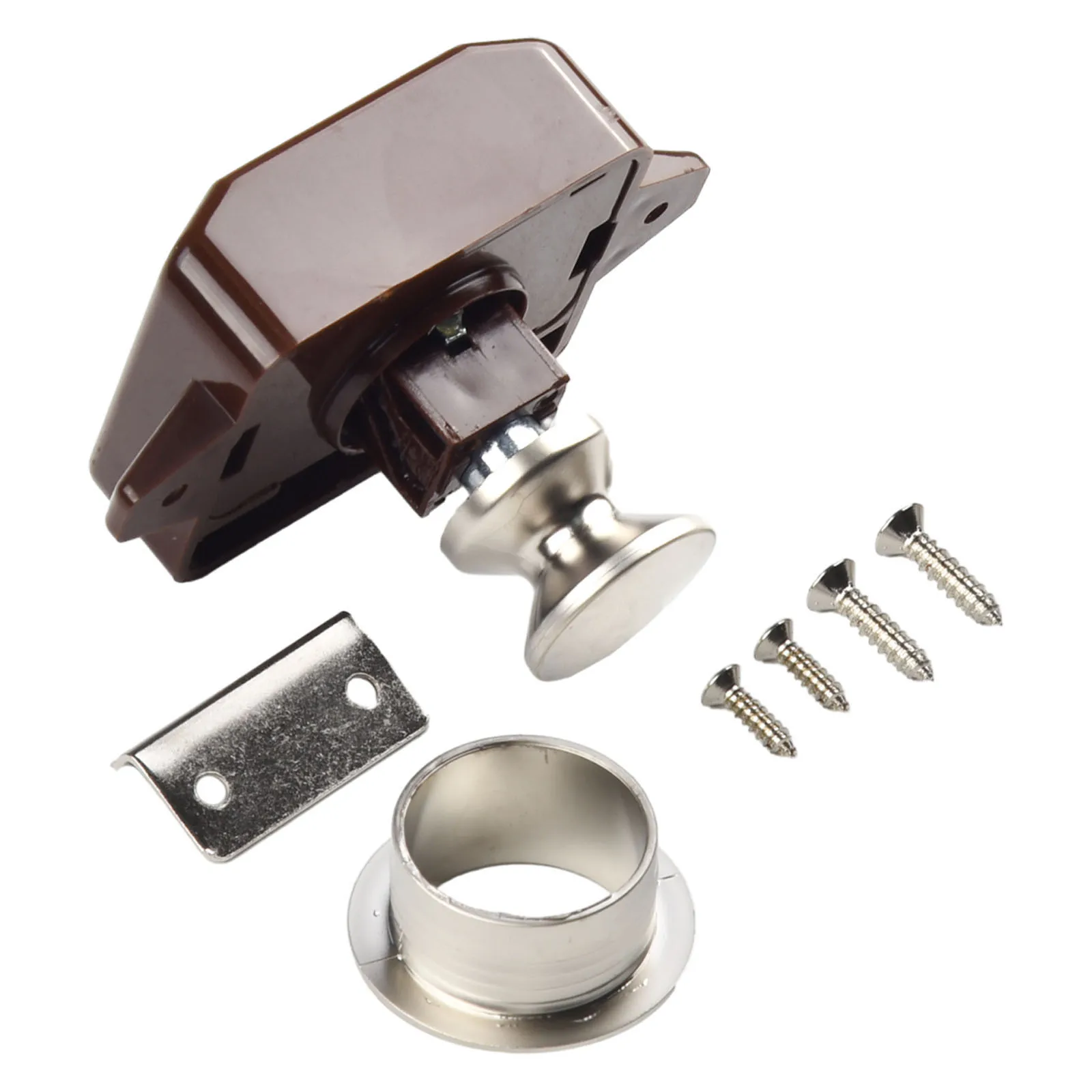 

Catch Lock Push Button Lock Push button lock Exterior Simple Installation 1pcs Yacht ABS & Zinc Latch Furniture Door