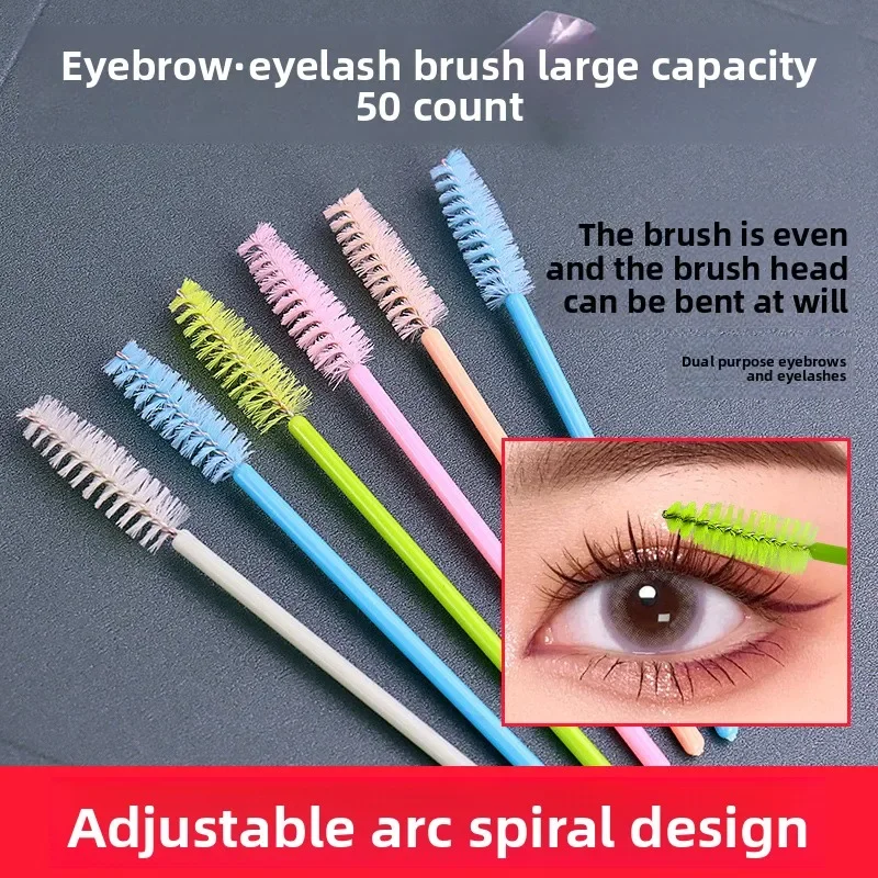 50Pcs Eyelash Brushes Makeup Brushes Disposable Mascara Wands Applicator Spoolers Eye Lashes Cosmetic Brush Lash Extension Tool 4