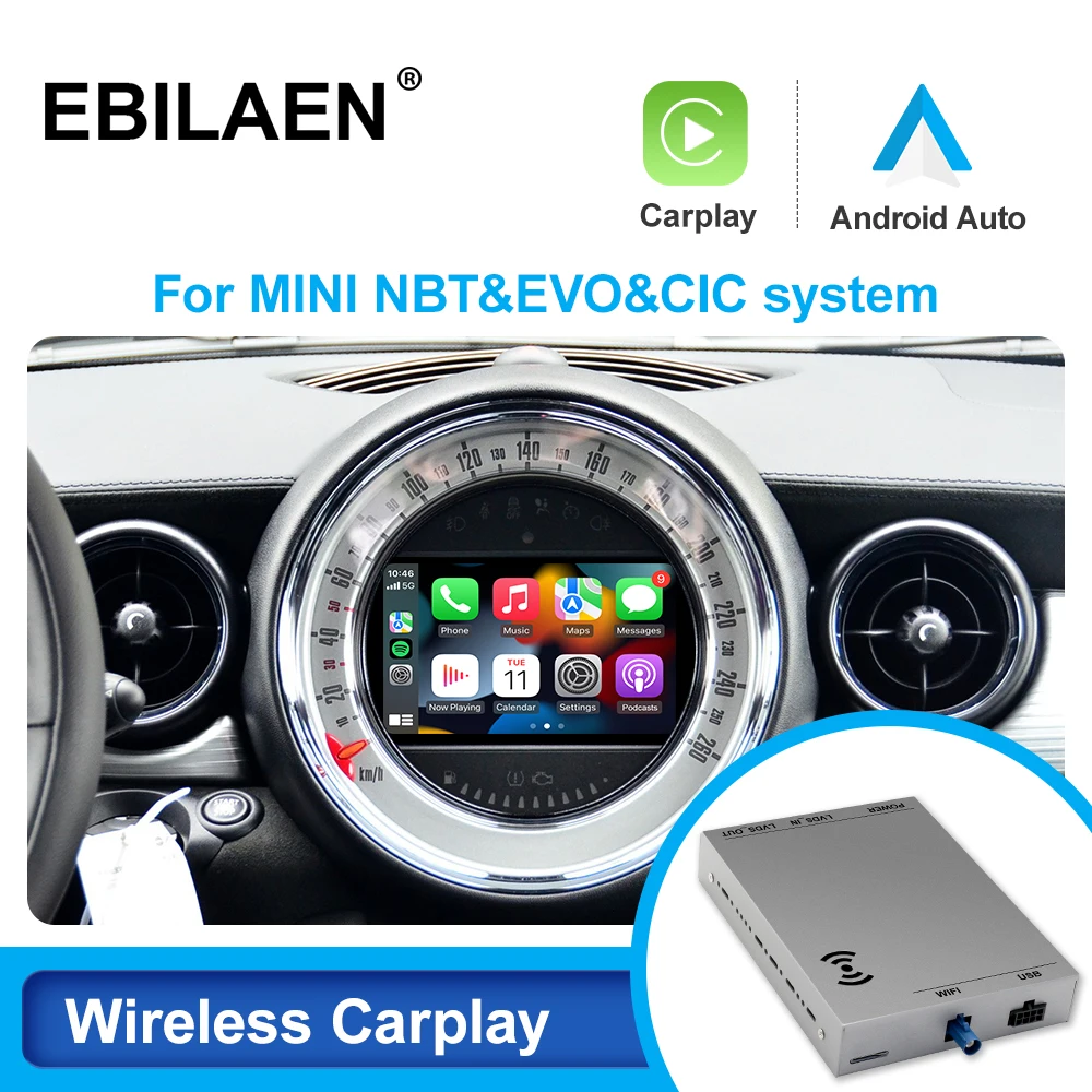 CarPlay Android Auto Camara MINI NBT EVO F54 F55 F56 F57 F60