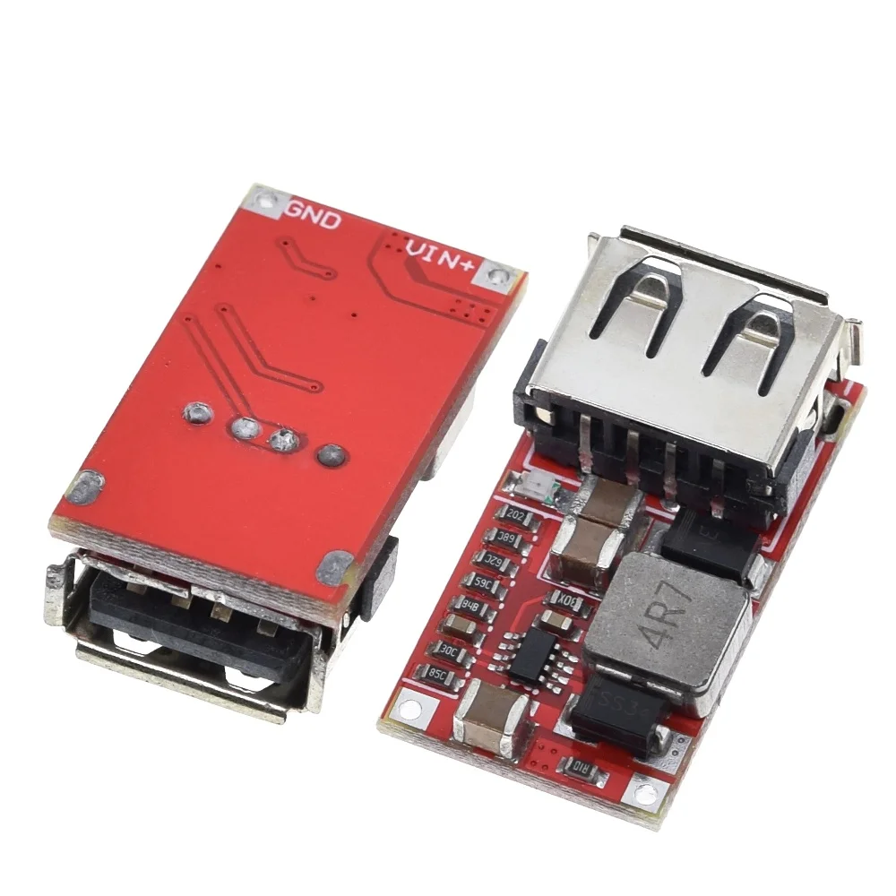 TZT 1/3개입 정밀 DC 버크 스텝다운 컨버터 6-24V에서 5V 3A로 자동차 USB 충전 모듈 12V 5V 전원 공급