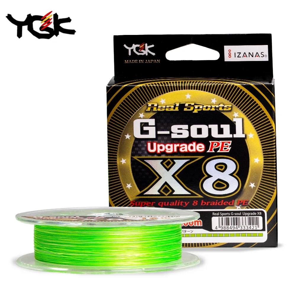 YGK G-SOUL X8 Upgrade Braid Fishing Line Super Strong 8 Strands Multifilament PE line 150M 200M Japan 14LB 16LB 22LB 60LB 6