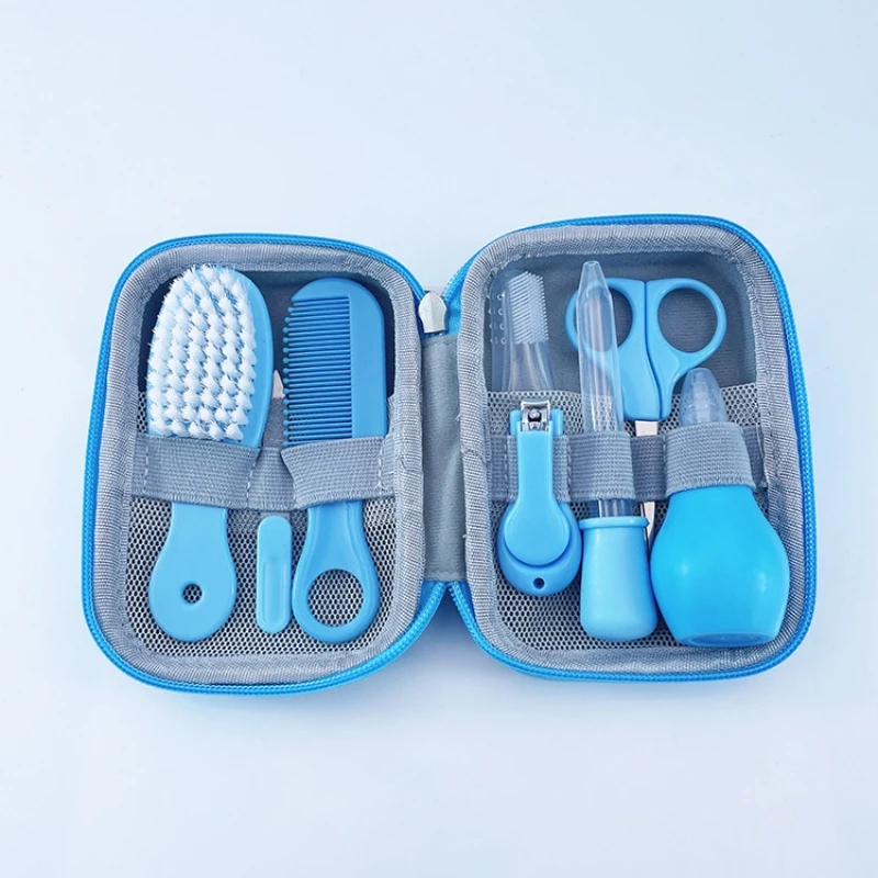 1/8 pcs/Set Newborn Baby Kids Nail Hair Health Care Thermometer Grooming Brush Kit nail care kit Baby Essentials