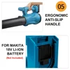 Cordless Leaf Blower Electric Air Blower Cordless Garden Tools For 18V Makita Lithium Battery 5