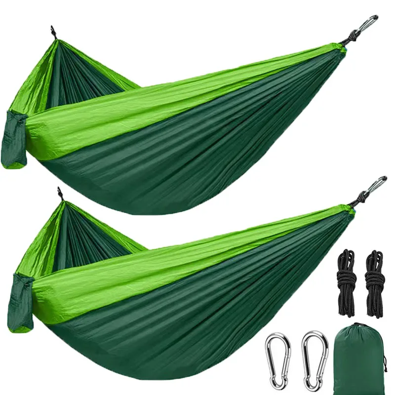 1/2pcs Outdoor Hammock 270*140cm Portable Hanging Anti-side-over Camping Hammock For 2 People Outdoor Camping Supplies camping hammock