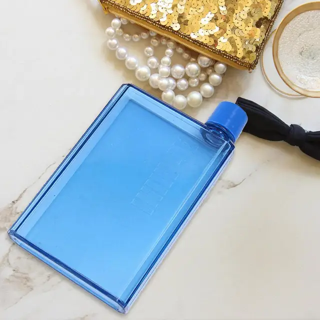 Bouteille de verre en papier A5 A6 créative, bouteille d'eau plate  Portable, transparent, mode Sport, bouilloire en papier sans BPA -  AliExpress