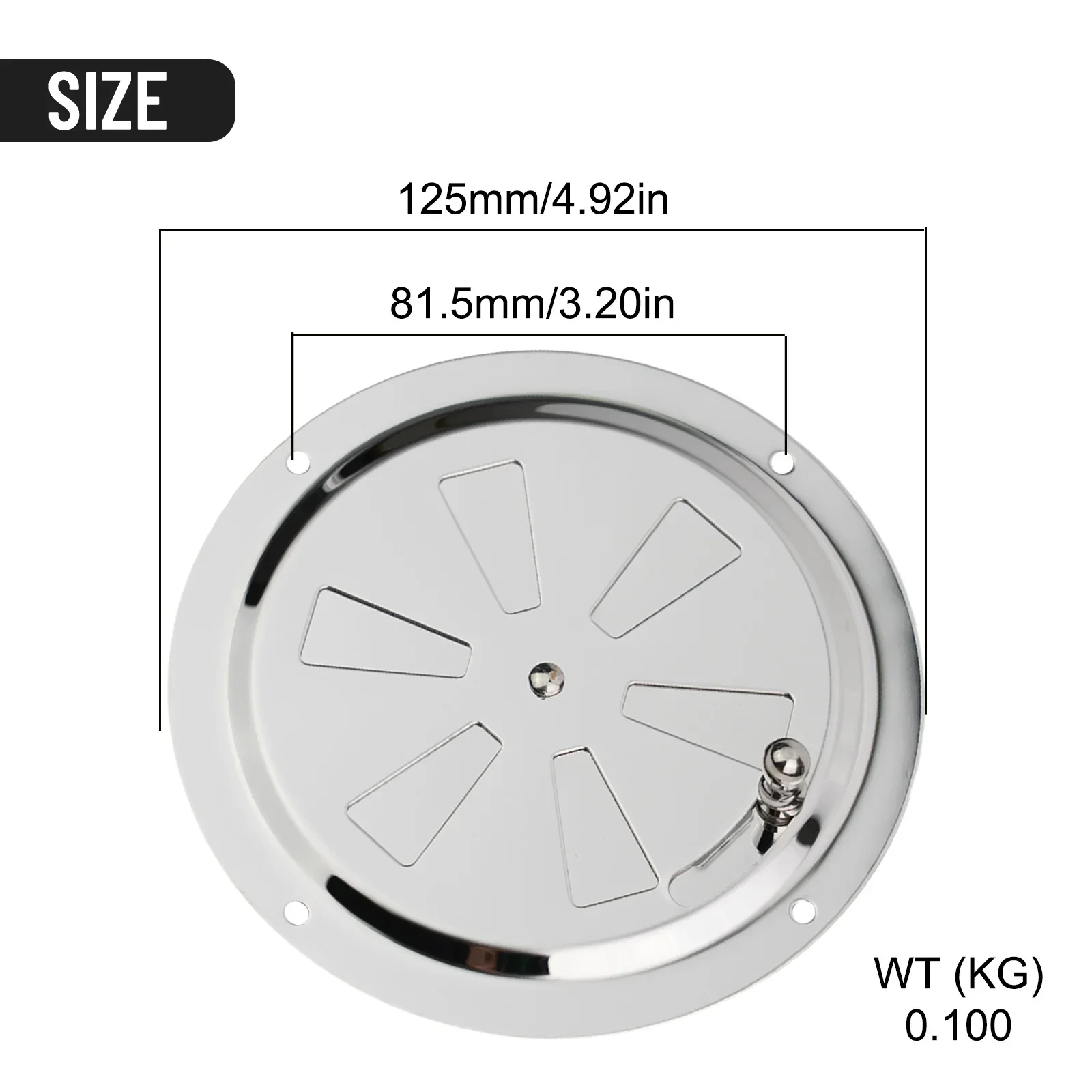 Air Vent 1PC Stainless Steel 316 Ventilation Blade Opening And Closing Ventilation Panel Yacht RV Adjustable Air Vent Grille