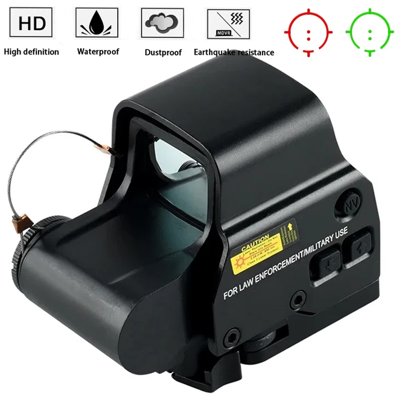 3X Hologram Tactical Optics Scope Sight with Flip-up Mount 553 558 Red Green Dot Sights for 20mm Rail Scopes Hunting Accessory