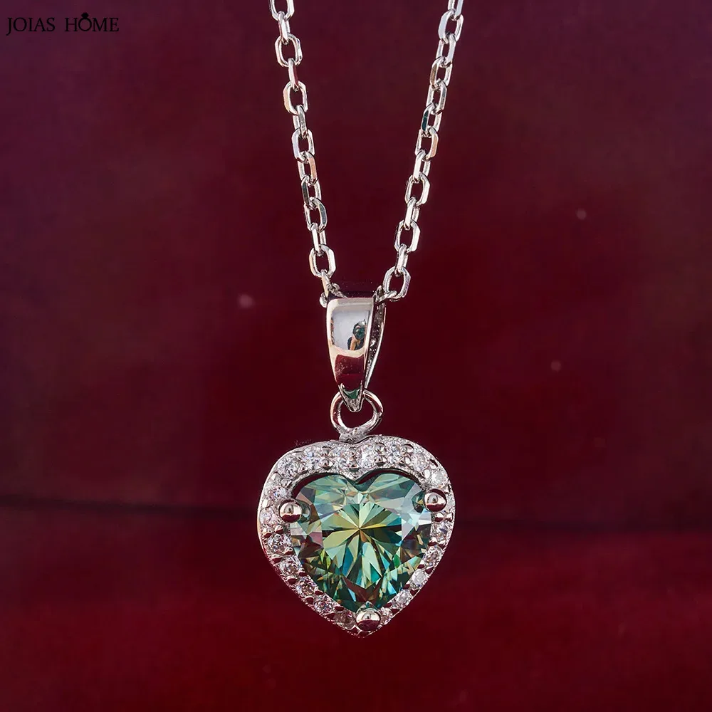 

Joiashome S925 Sterling Silver Inlaid With Love Anomalous Moissanite 1ct To Give Girlfriend Valentine's Day Proposal Gift